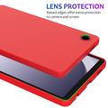 Samsung Galaxy Tab A11 Flydende silikone cover - rød