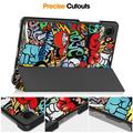 Samsung Galaxy Tab A11 Tri-Fold Series Smart Folio-etui - Graffiti