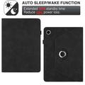 Samsung Galaxy Tab A11+/A9+ 360 roterende smart cover med kortpladser - Sort