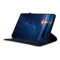 Samsung Galaxy Tab A11+/A9+ 360 roterende smart cover med kortpladser - mørkeblå