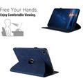 Samsung Galaxy Tab A11+/A9+ 360 roterende smart cover med kortpladser - mørkeblå