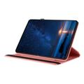 Samsung Galaxy Tab A11+/A9+ 360 roterende smart cover med kortpladser - Pink