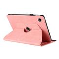 Samsung Galaxy Tab A11+/A9+ 360 roterende smart cover med kortpladser - Pink