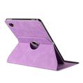 Samsung Galaxy Tab A11+/A9+ 360 roterende smart cover med kortpladser - Lilla