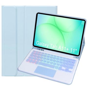 Samsung Galaxy Tab A11+ Bluetooth-tastaturetui - babyblå