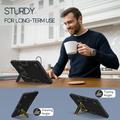 Samsung Galaxy Tab A11+ Robotstil Hybrid-etui med kickstand - Sort