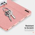 Samsung Galaxy Tab A11+ Dux Ducis Domo Tri-Fold Smart Folio Cover - Pink