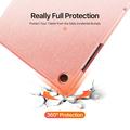 Samsung Galaxy Tab A11+ Dux Ducis Domo Tri-Fold Smart Folio Cover - Pink