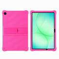 Samsung Galaxy Tab A11+ silikoneetui med kickstand - Hot Pink