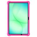 Samsung Galaxy Tab A11+ silikoneetui med kickstand - Hot Pink