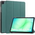 Samsung Galaxy Tab A11+ Tri-Fold Series Smart Folio-etui - Sortgrøn