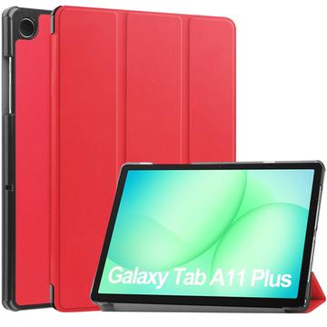 Samsung Galaxy Tab A11+ Tri-Fold Series Smart Folio-etui - rød