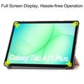 Samsung Galaxy Tab A11+ Tri-Fold Series Smart Folio-etui - Rosaguld