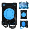 Samsung Galaxy Tab A8 10.5 (2021) Heavy Duty 360 Cover med Håndrem - Blå / Sort