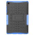 Samsung Galaxy Tab A9+ Anti-Slip Hybrid Cover med Stativ - Blå / Sort