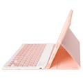Samsung Galaxy Tab A9+ Cover med Bluetooth Tastatur - Pink