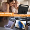 Samsung Galaxy Tab A9+ Stødsikkert Transportabelt Cover til Børn - Sort
