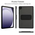 Samsung Galaxy Tab A9+ Stødsikkert hybrid cover med kickstand - Sort
