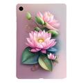 Samsung Galaxy Tab A9+ Stilfuld Ultra-Slim TPU Cover - Rose Blomst