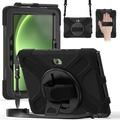 Samsung Galaxy Tab Active5 Pro Heavy Duty 360 Cover med Håndrem - Sort