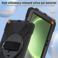 Samsung Galaxy Tab Active5 Pro Heavy Duty 360 Cover med Håndrem - Sort