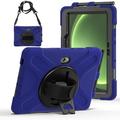 Samsung Galaxy Tab Active5 Pro Heavy Duty 360 Cover med Håndrem - Blå / Sort