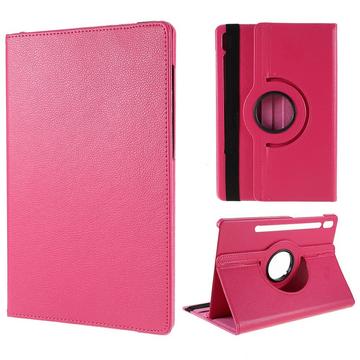 Samsung Galaxy Tab S10 FE+ 360 Rotary Folio Etui - Hot Pink