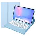 Samsung Galaxy Tab S10 FE+ Cover med Bluetooth Tastatur - Babyblå