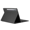 Samsung Galaxy Tab S10 FE+ Dux Ducis Cover med Bluetooth Tastatur - Sort