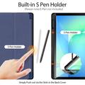 Samsung Galaxy Tab S10 FE+ Dux Ducis Domo Tri-Fold Smart Folio Cover - Blå