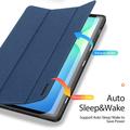 Samsung Galaxy Tab S10 FE+ Dux Ducis Domo Tri-Fold Smart Folio Cover - Blå