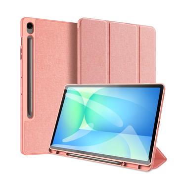 Samsung Galaxy Tab S10 FE+ Dux Ducis Domo Tri-Fold Smart Folio Cover - Pink