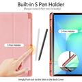 Samsung Galaxy Tab S10 FE+ Dux Ducis Domo Tri-Fold Smart Folio Cover - Pink