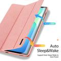 Samsung Galaxy Tab S10 FE+ Dux Ducis Domo Tri-Fold Smart Folio Cover - Pink