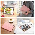 Samsung Galaxy Tab S10 FE+ Dux Ducis Domo Tri-Fold Smart Folio Cover - Pink