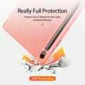 Samsung Galaxy Tab S10 FE+ Dux Ducis Domo Tri-Fold Smart Folio Cover - Pink