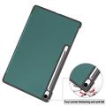 Samsung Galaxy Tab S10 FE+ Tri-Fold Series Smart Folio-etui - Sortgrøn