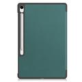 Samsung Galaxy Tab S10 FE+ Tri-Fold Series Smart Folio-etui - Sortgrøn