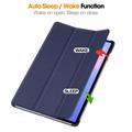 Samsung Galaxy Tab S10 FE+ Tri-Fold Series Smart Folio-etui - mørkeblå