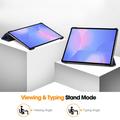 Samsung Galaxy Tab S10 FE+ Tri-Fold Series Smart Folio-etui - mørkeblå