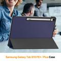 Samsung Galaxy Tab S10 FE+ Tri-Fold Series Smart Folio-etui - mørkeblå