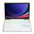 Samsung Galaxy Tab S10 Lite/S10 FE/S9 FE/S9 Bluetooth-tastaturetui - Lysegrøn