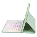 Samsung Galaxy Tab S10 Lite/S10 FE/S9 FE/S9 Bluetooth-tastaturetui - Lysegrøn