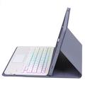 Samsung Galaxy Tab S10 Lite/S10 FE/S9 FE/S9 Bluetooth-tastaturetui - Lilla