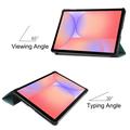 Samsung Galaxy Tab S10 Lite Tri-Fold Series Smart Folio-etui - Sortgrøn