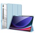 Samsung Galaxy Tab S10 Ultra Dux Ducis Toby Tri-Fold Smart Folio Cover - Babyblå
