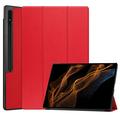Samsung Galaxy Tab S10 Ultra Tri-Fold Series Smart Folio Cover - Rød