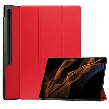 Samsung Galaxy Tab S10 Ultra Tri-Fold Series Smart Folio Cover - Rød