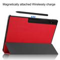 Samsung Galaxy Tab S10 Ultra Tri-Fold Series Smart Folio Cover - Rød