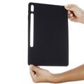 Samsung Galaxy Tab S10+ Liquid Silikone Cover med Strop - Sort